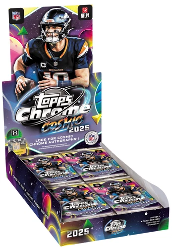 2025 TOPPS COSMIC CHROME NFL FOOTBALL HOBBY BOX (80 Cards) Brand New