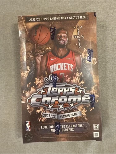 2025/26 Topps Chrome NBA Cactus Jack Basketball Hobby Box Factory Sealed